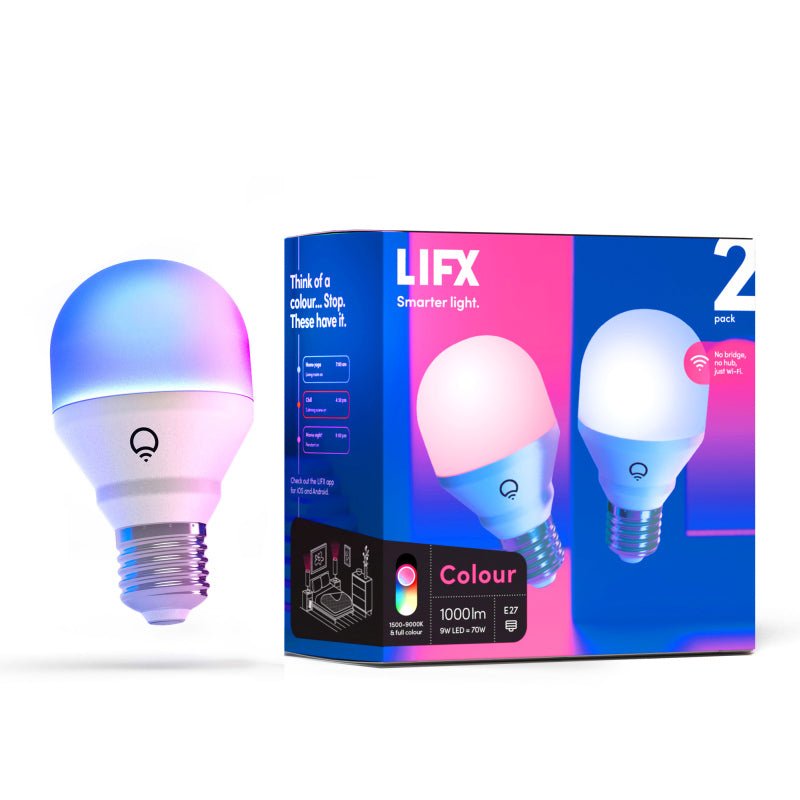 LIFX RGB 1000 Lumen E27 Smart Light 2-Pack - YourSmartLife