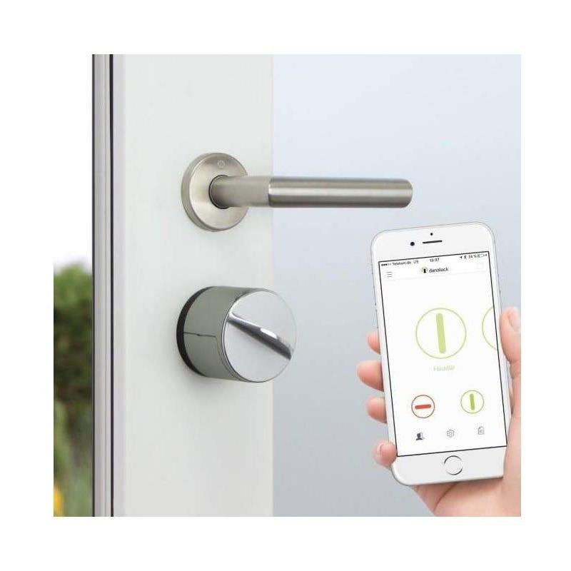 SALTO danalock BLE + Apple Homekit compatible deadbolt. Silver finish. - YourSmartLife