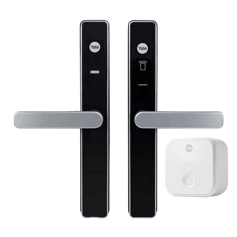 Yale Unity Security Screen Door Lock with Connect Bridge Silver - YUR/SSDL/BDG/SIL - YourSmartLife